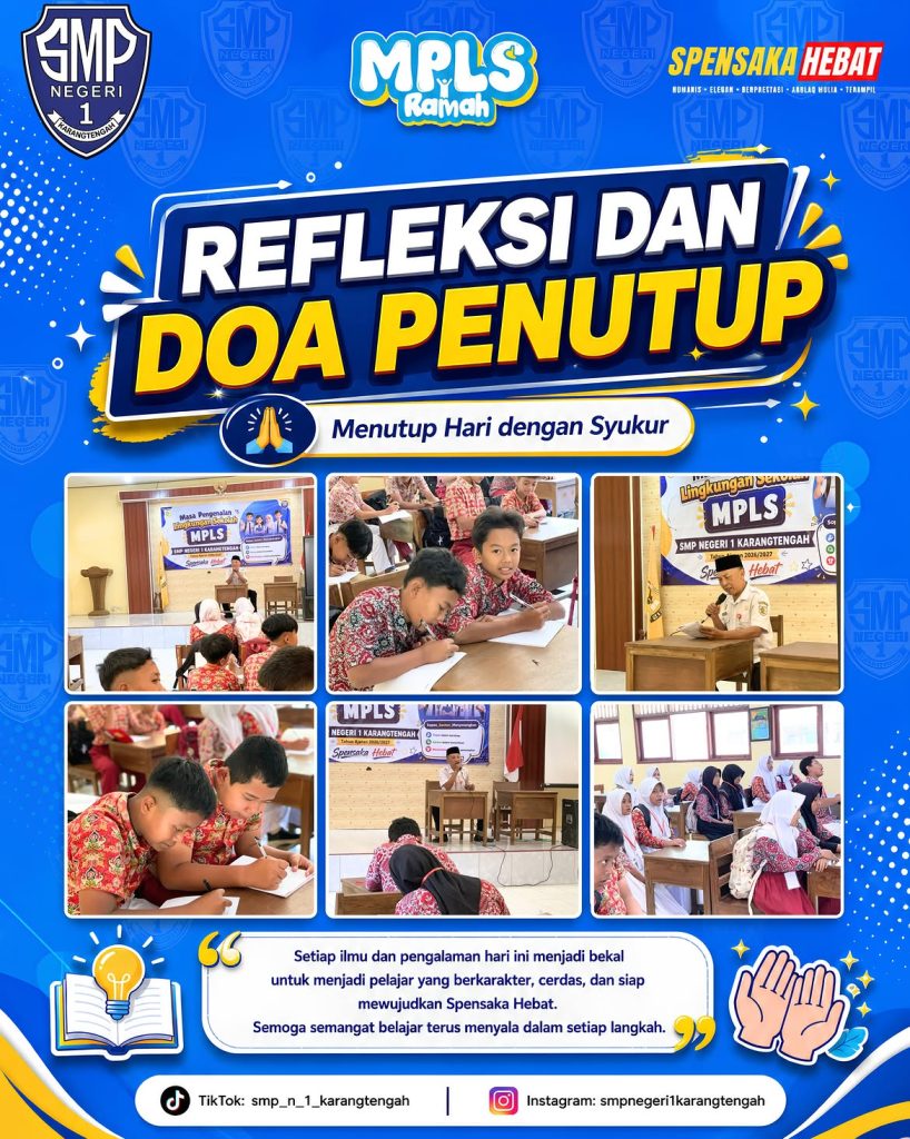 DAY 3 MPLS RAMAH 2026 SMP Negeri 1 Karangtengah 📚 day 3 mpls ramah 2026smp negeri 1 karangtengahhari ketiga masa pengenalan lingkungan sekolah (3)