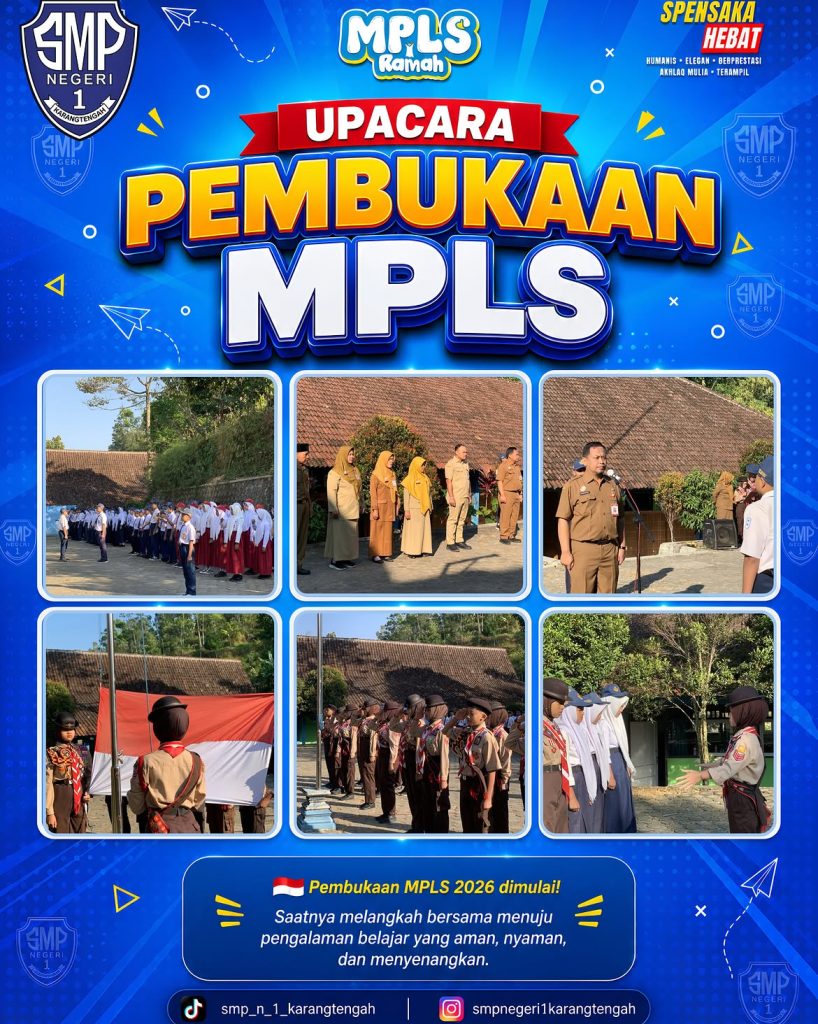 📚 day 1 mpls ramah 2026smp negeri 1 karangtengahhari pertama masa pengenalan lingkungan sekolah (1)