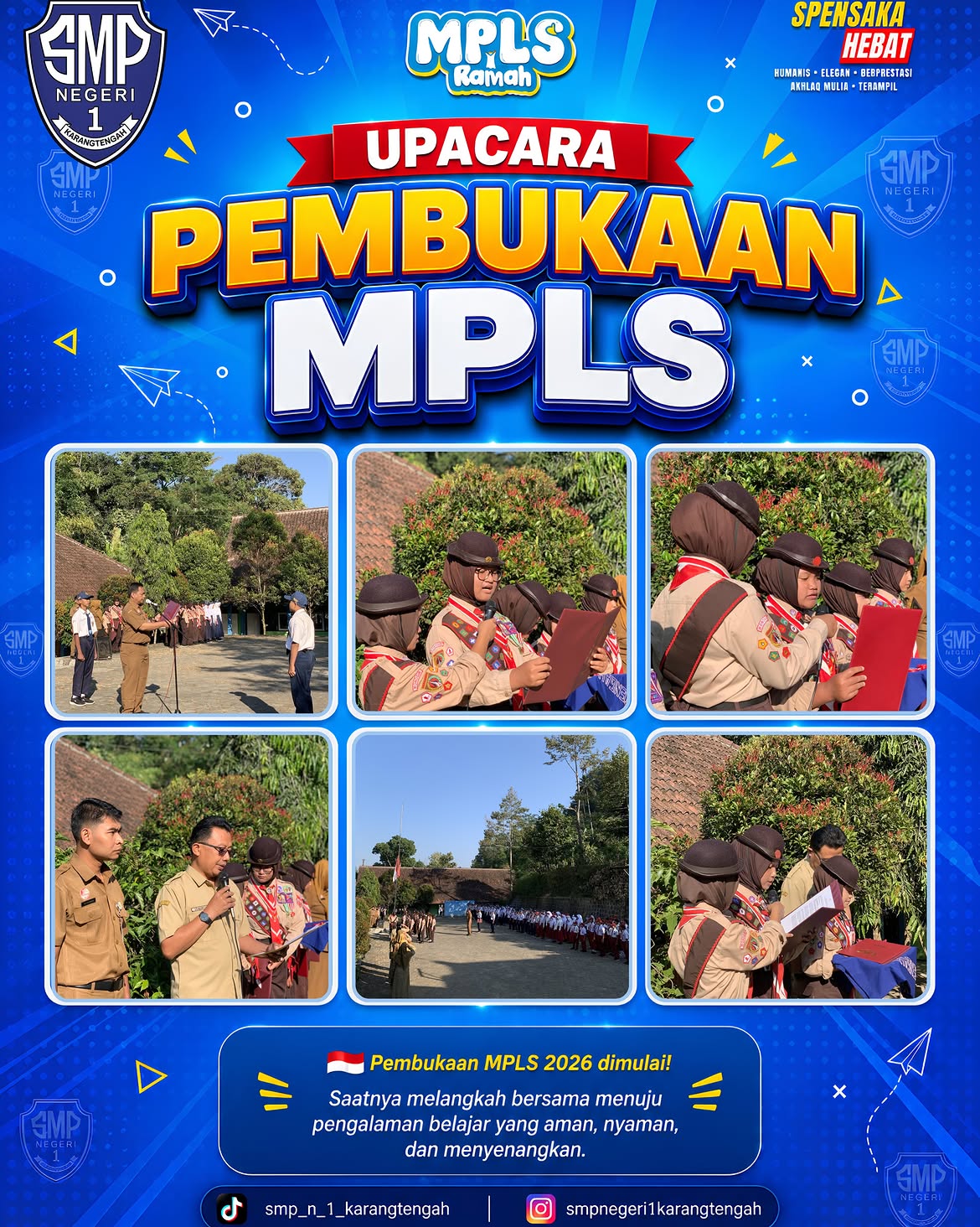📚 day 1 mpls ramah 2026smp negeri 1 karangtengahhari pertama masa pengenalan lingkungan sekolah (2)