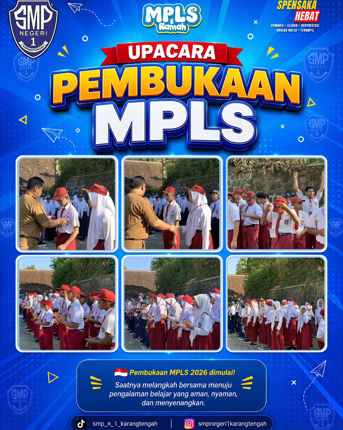 📚 day 1 mpls ramah 2026smp negeri 1 karangtengahhari pertama masa pengenalan lingkungan sekolah (3)