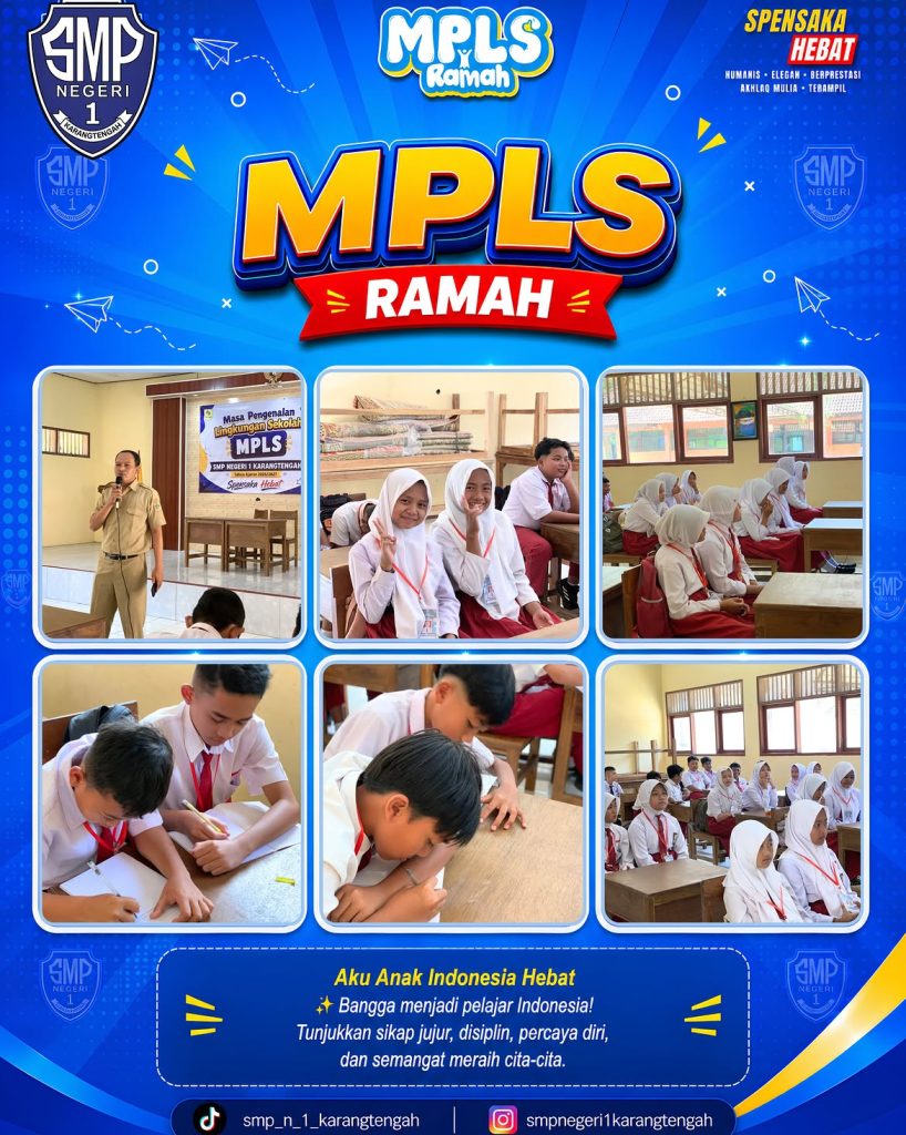 📚 day 1 mpls ramah 2026smp negeri 1 karangtengahhari pertama masa pengenalan lingkungan sekolah (6)
