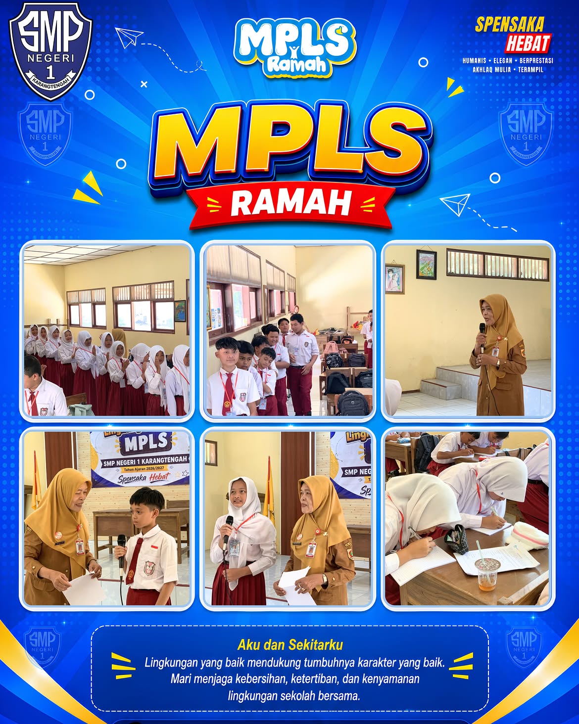 📚 day 1 mpls ramah 2026smp negeri 1 karangtengahhari pertama masa pengenalan lingkungan sekolah (7)