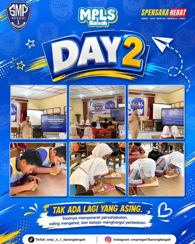 DAY 2 MPLS RAMAH 2026 SMP Negeri 1 Karangtengah 📚 day 2 mpls ramah 2026smp negeri 1 karangtengahhari kedua masa pengenalan lingkungan sekolah ( (3)