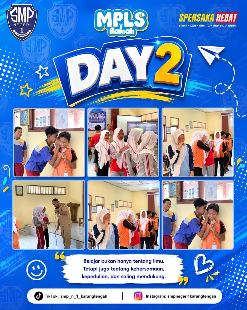 DAY 2 MPLS RAMAH 2026 SMP Negeri 1 Karangtengah 📚 day 2 mpls ramah 2026smp negeri 1 karangtengahhari kedua masa pengenalan lingkungan sekolah ( (5)