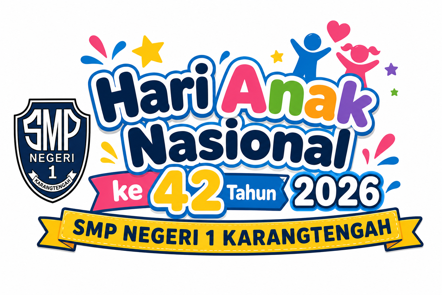 Peringatan Hari Anak Nasional Ke-42: Komitmen SMP Negeri 1 Karangtengah Wujudkan Sekolah Ramah Anak hari anak nasional 42th