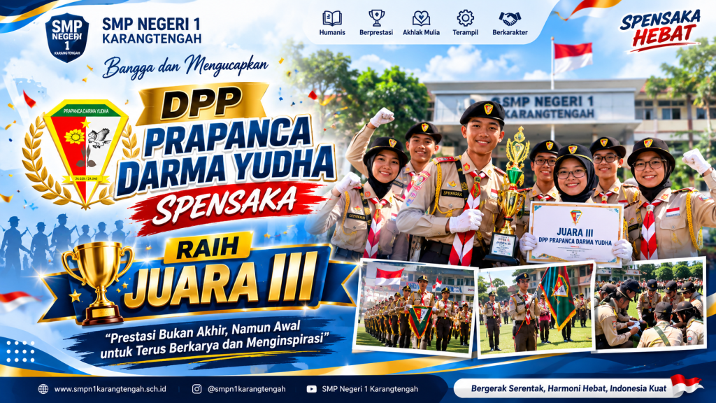 Kabar Membanggakan! DPP Prapanca Darma Yudha Spensaka Raih Juara III Lomba PPGD PI